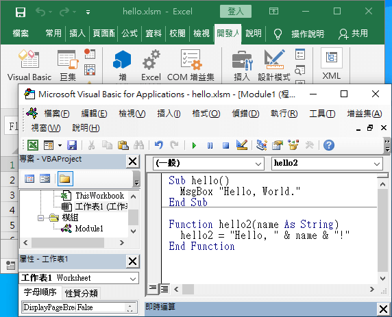 Excel VBA 巨集程式